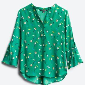 41 Hawthorn Trina Bell Sleeve Blouse  XLP | Green
